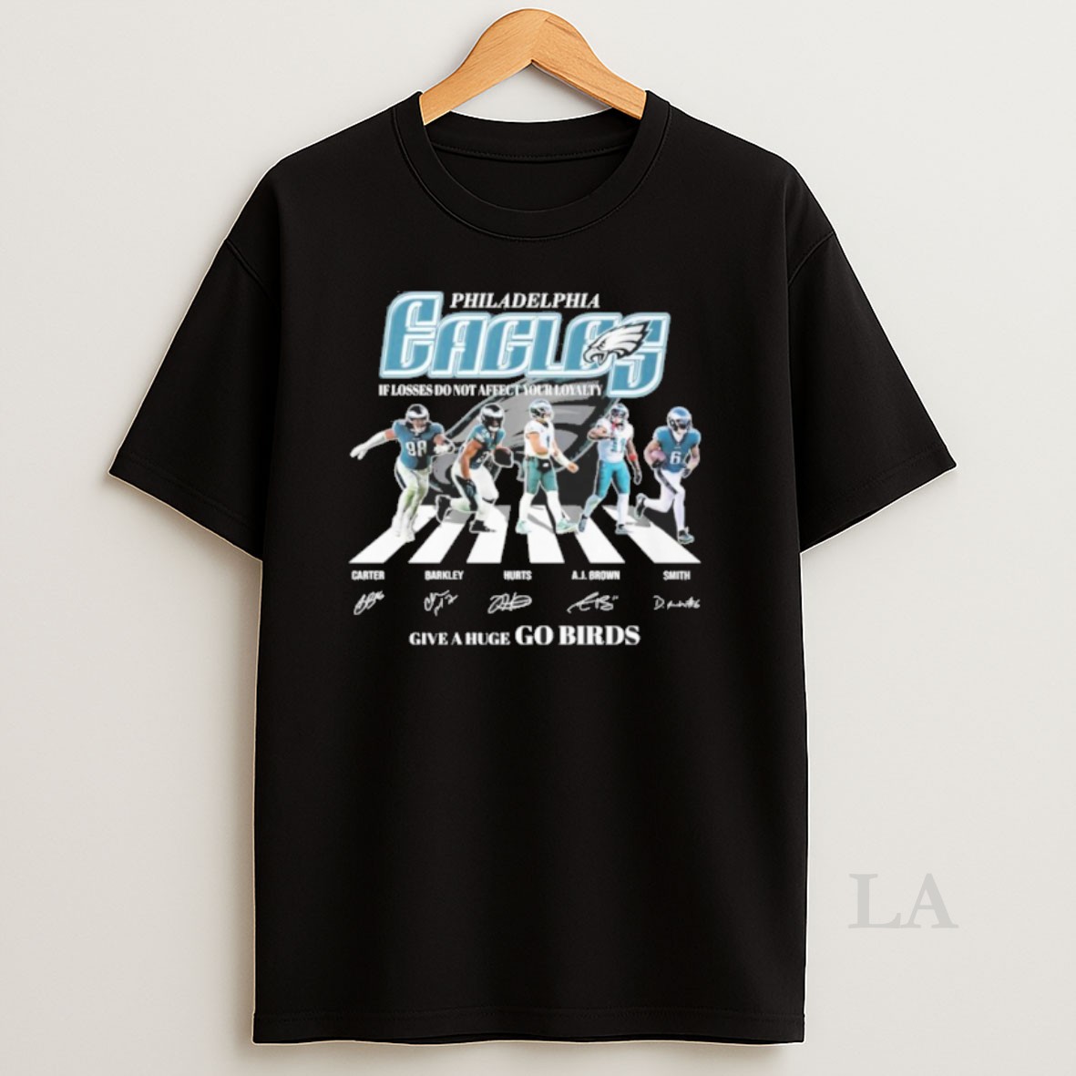 Original Philadelphia Eagles Abbey Road Give A Huge Go Birds Shirt