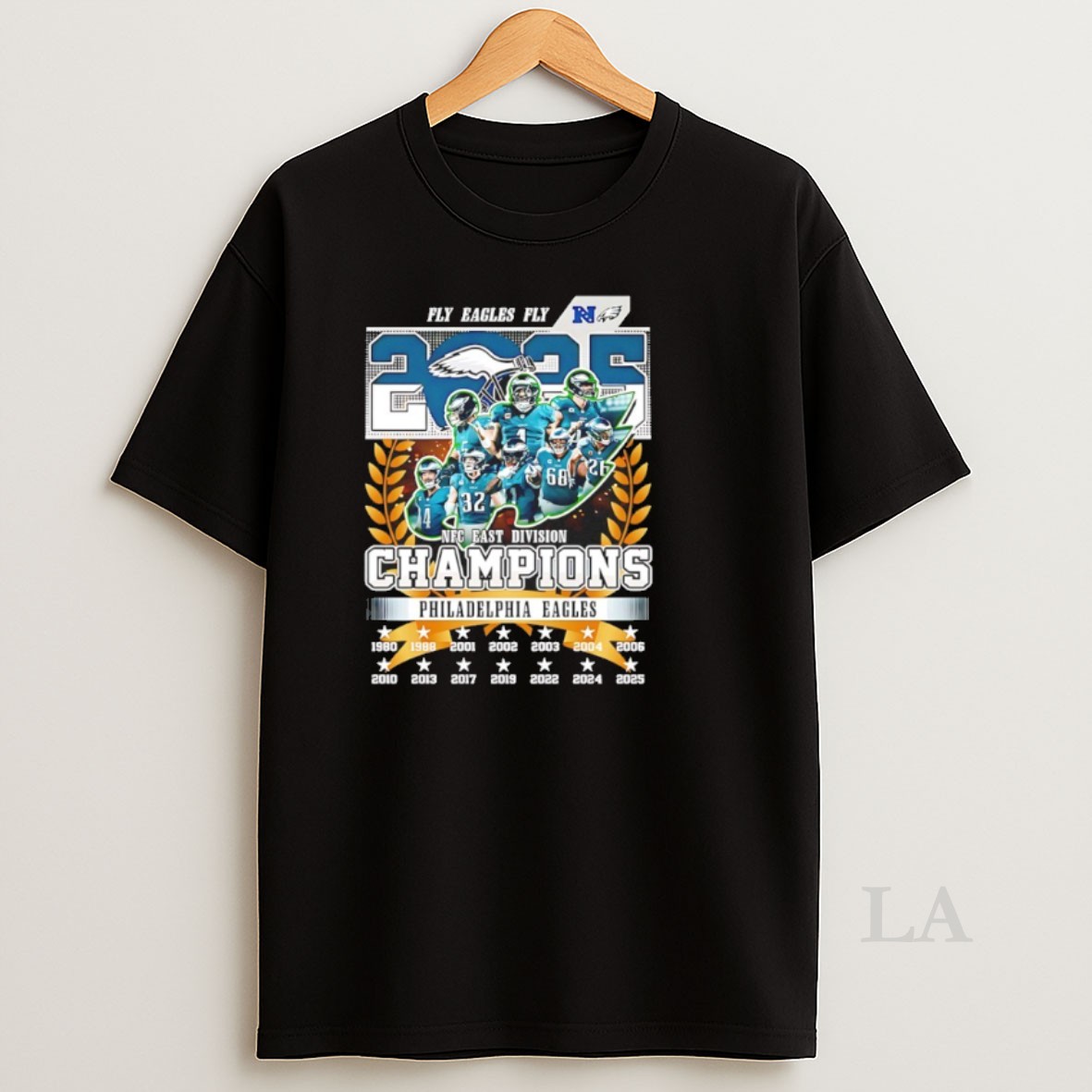 Original Philadelphia Eagles Fly Eagles Fly 2025 Nfc East Di Champions Shirt