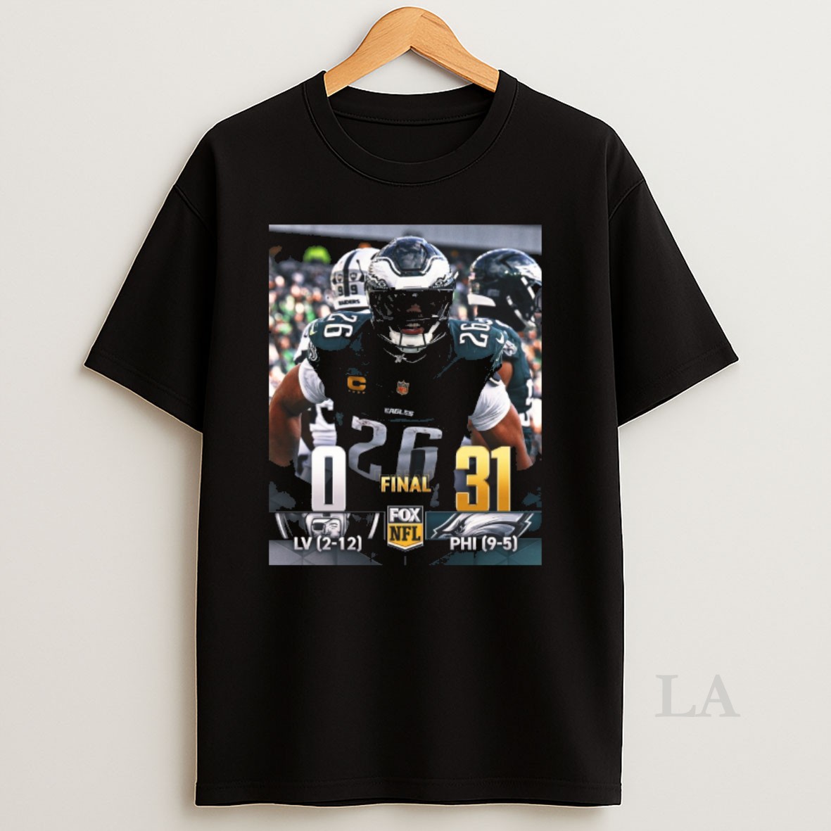 Original Philadelphia Eagles Defeated Las Vegas Raiders Final Score 31 0 December 14 2025 Shirt