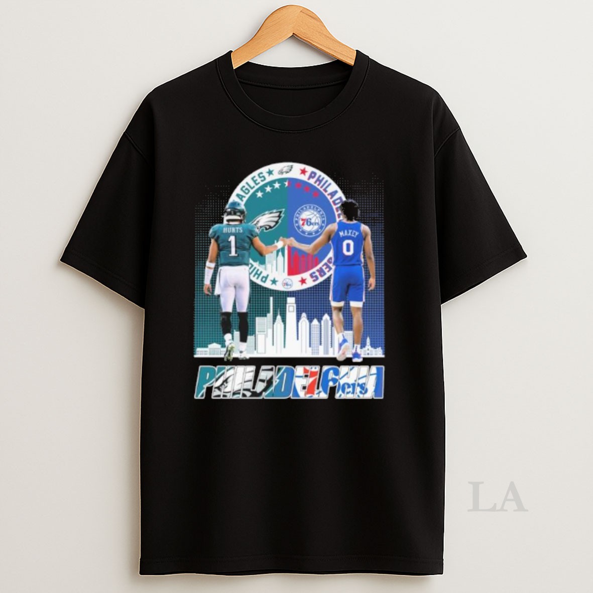 Original Philadelphia Sports Tyrese Maxey 76ers And Jalen Hurts Eagles Shirt
