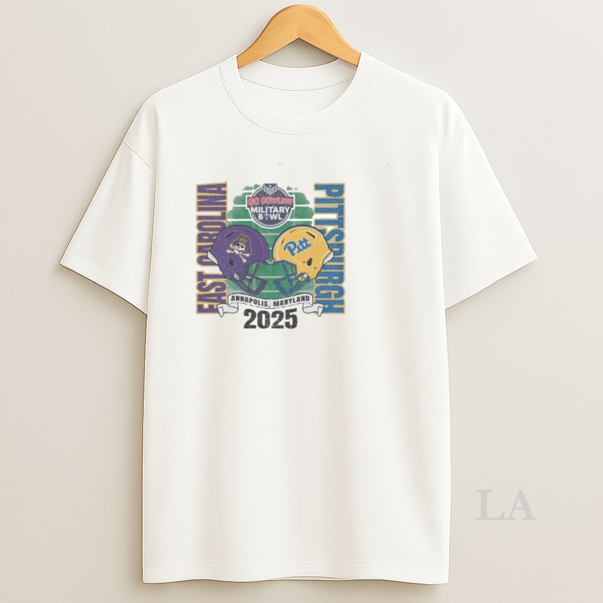 Original Pittsburgh Panthers Vs East Carolina Pirates 2025 Military Bowl Annapolis Maryland Helmet Shirt