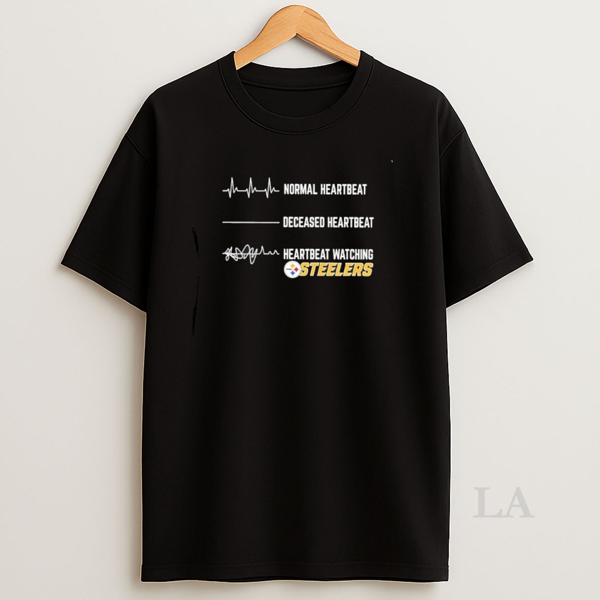 Original Pittsburgh Steelers Normal Heartbeat Deceased Heartbeat Heartbeat Watching Shirt
