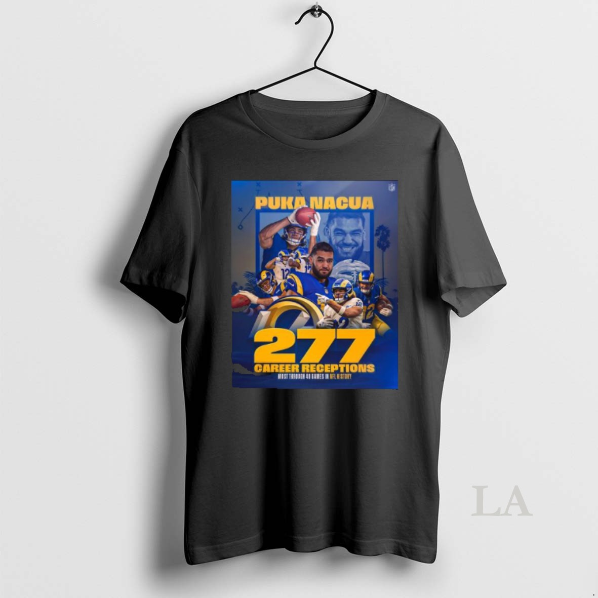 Original Puka Nacua Rams 277 Career Receptions Shirt