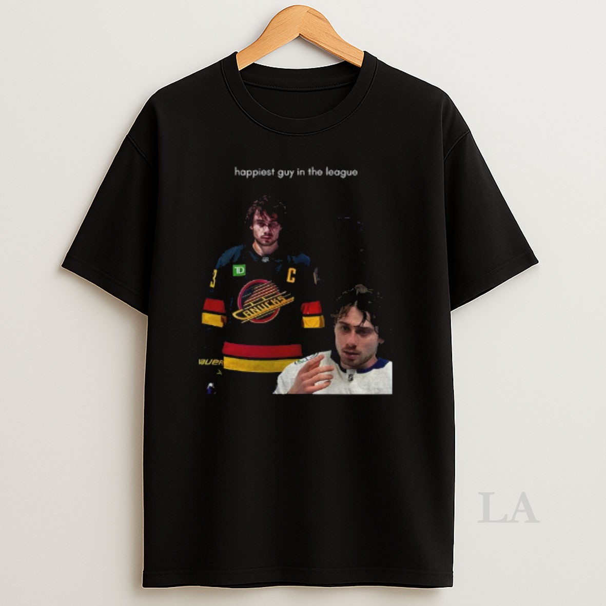 Original Quinn Hughes Happiest Guy In The League Shirt