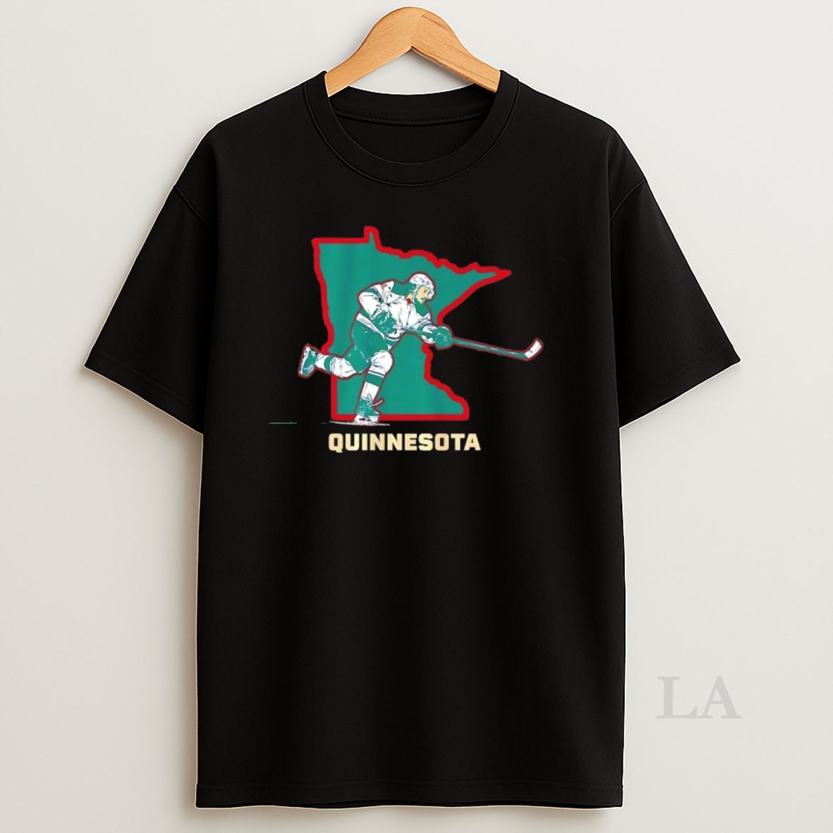 Original Quinnesota Minnesota Wild Hockey Quinn Hughes 43 State Map Shirt