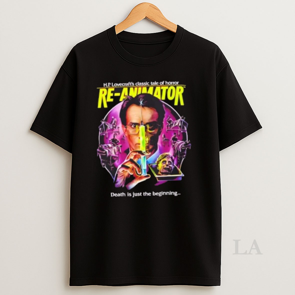 Original Re Animator Herbert West Horror Movie Shirt