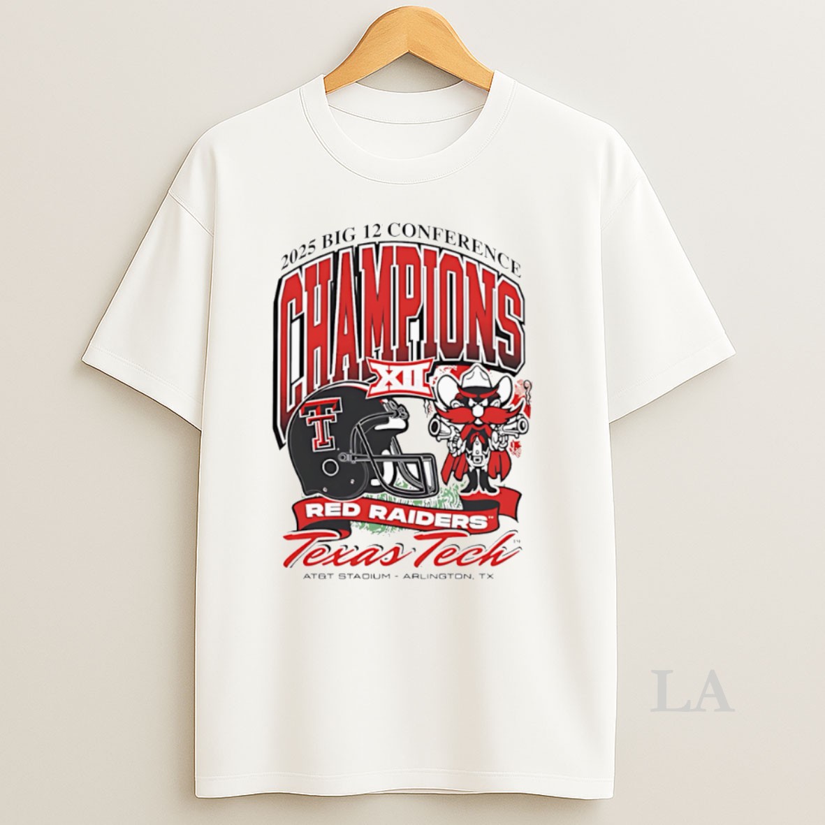 Original Red Raiders 2025 Big 12 Football Champions Mascot Shirt