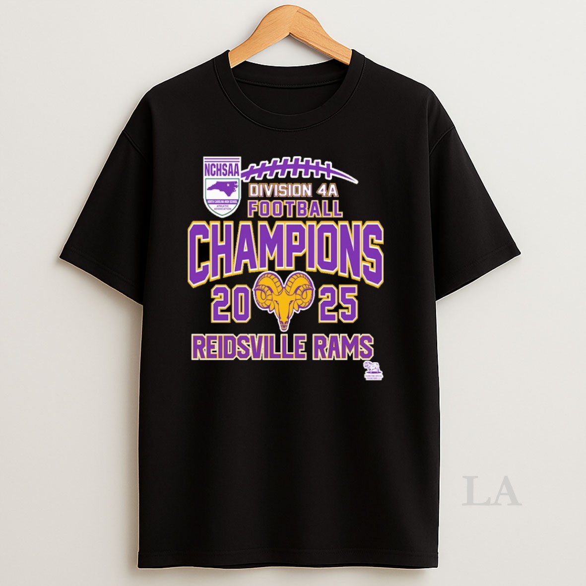 Original Reidsville Rams Nchsaa Division 4a Football Champions 2025 Shirt