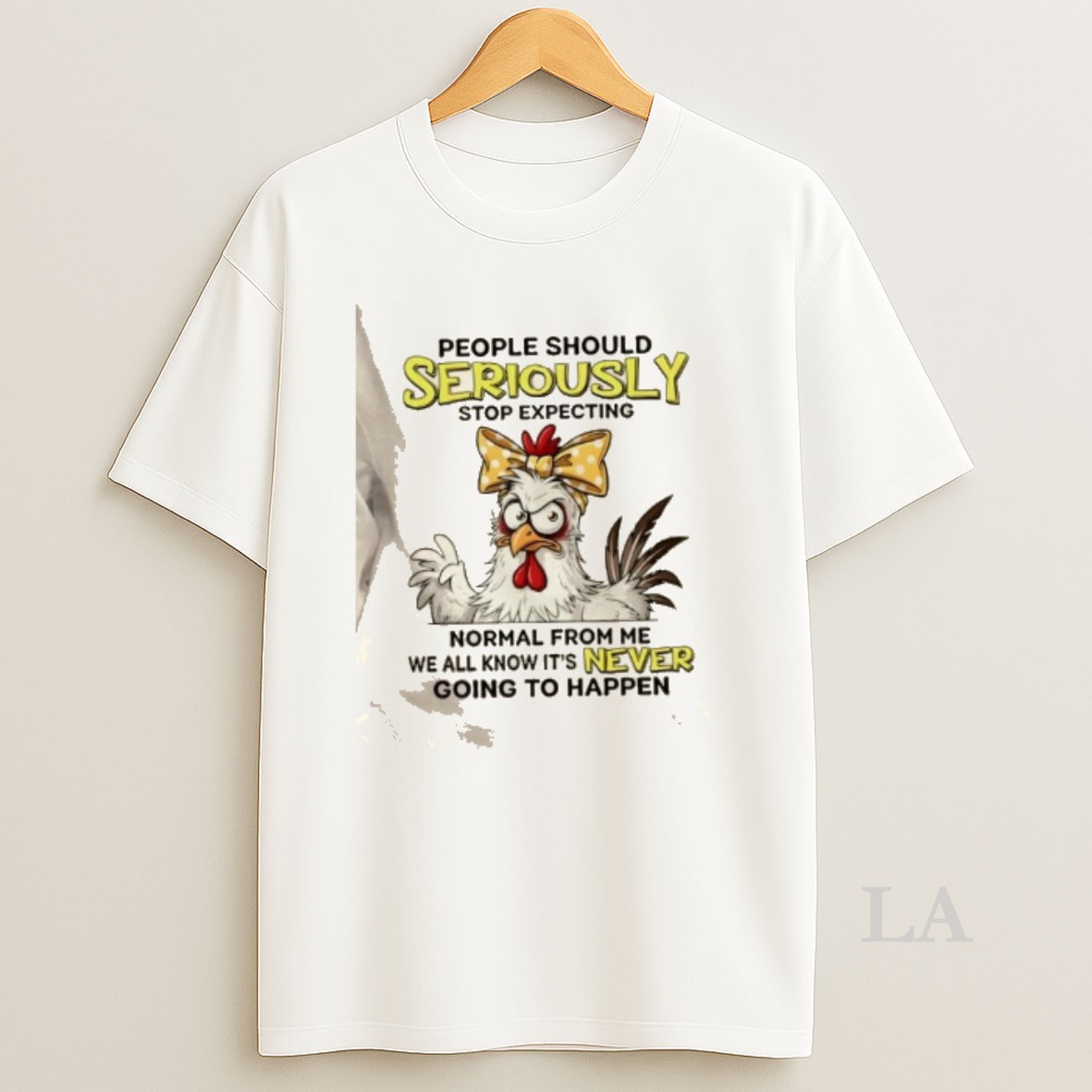Original Rooster People Should Seriously Stop Expecting Normal From Me We All Know Its Never Going To Happen Shirt