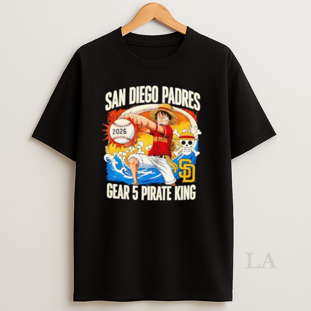 Original San Diego Padres One Piece 2026 Luffy Gear 5 Pirate King Shirt