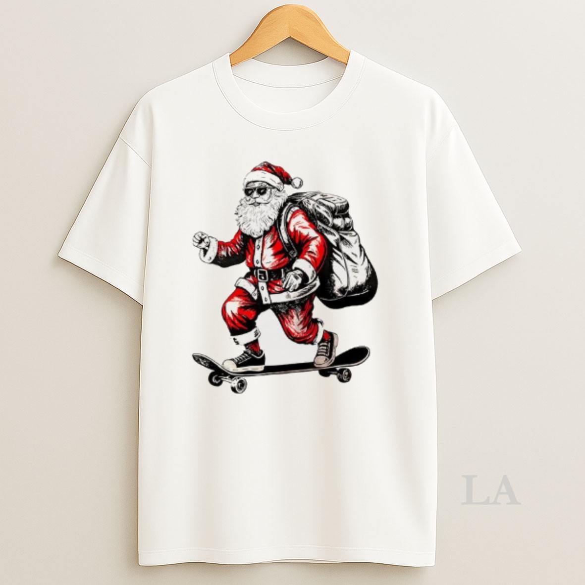 Original Santa Claus Skateboarding Christmas Shirt