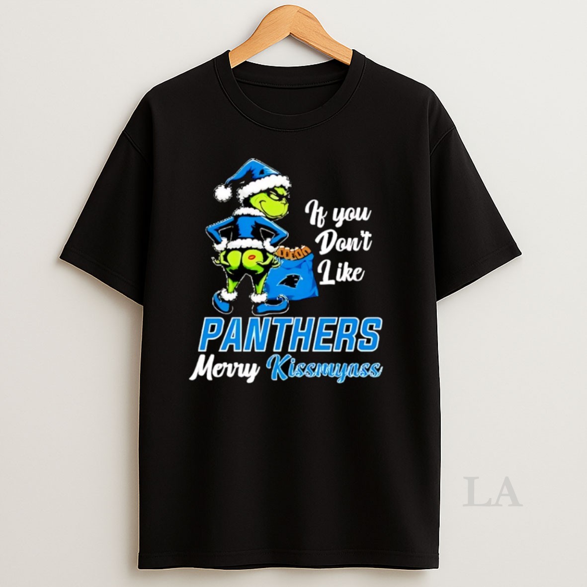 Original Santa Grinch If You Dont Like Carolina Panthers Merry Kissmyass Shirt