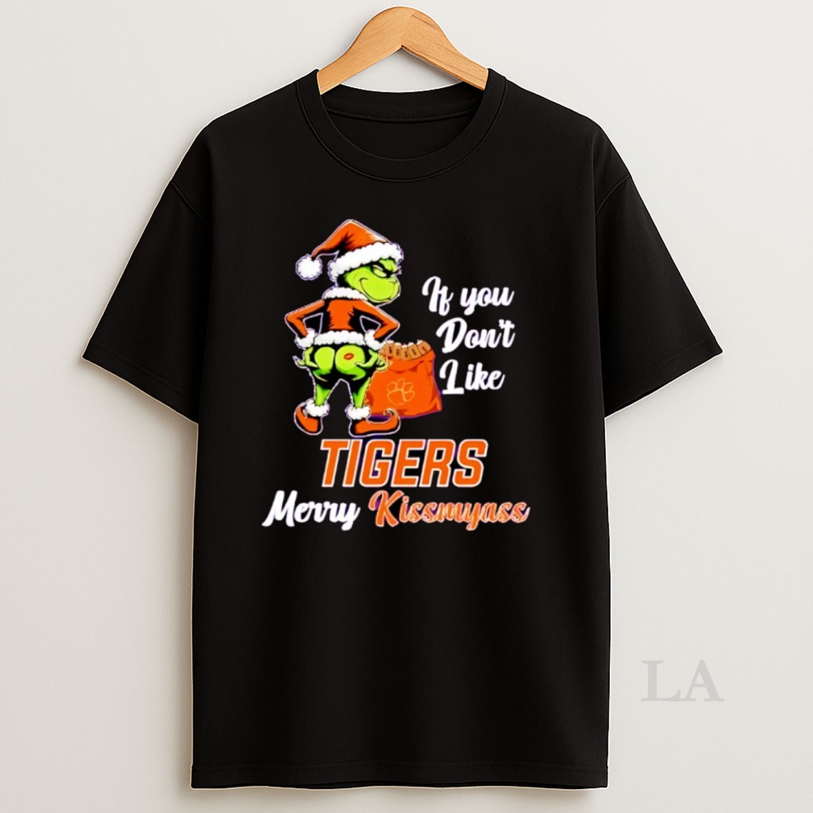Original Santa Grinch If You Dont Like Clemson Tigers Merry Kissmyass Shirt