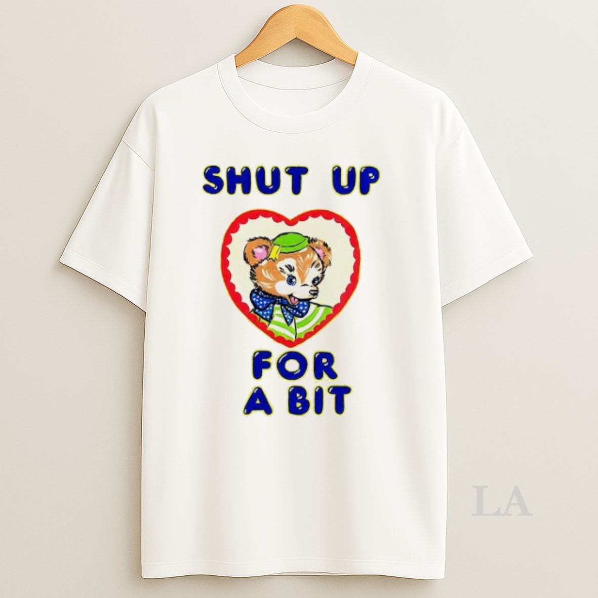 Original Shut Up For Bit Heart Bear Retro Shirt