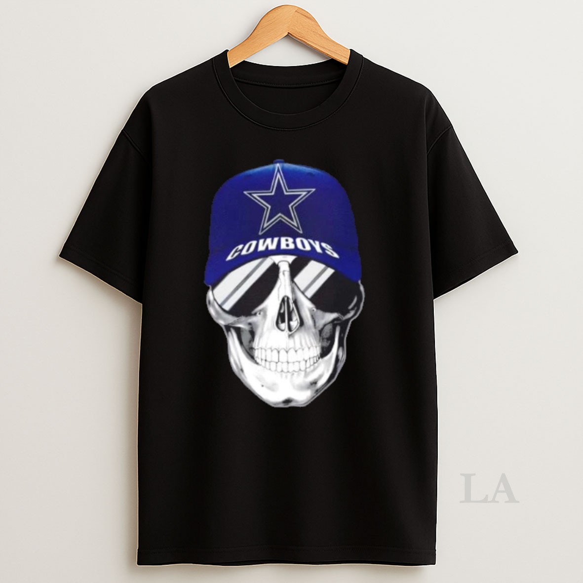Original Skull Wearing A Cap And Smile Dallas Cowboys Fans Shirt