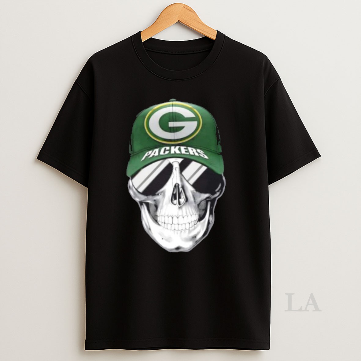 Original Skull Wearing A Cap And Smile Green Bay Packers Fans Shirt
