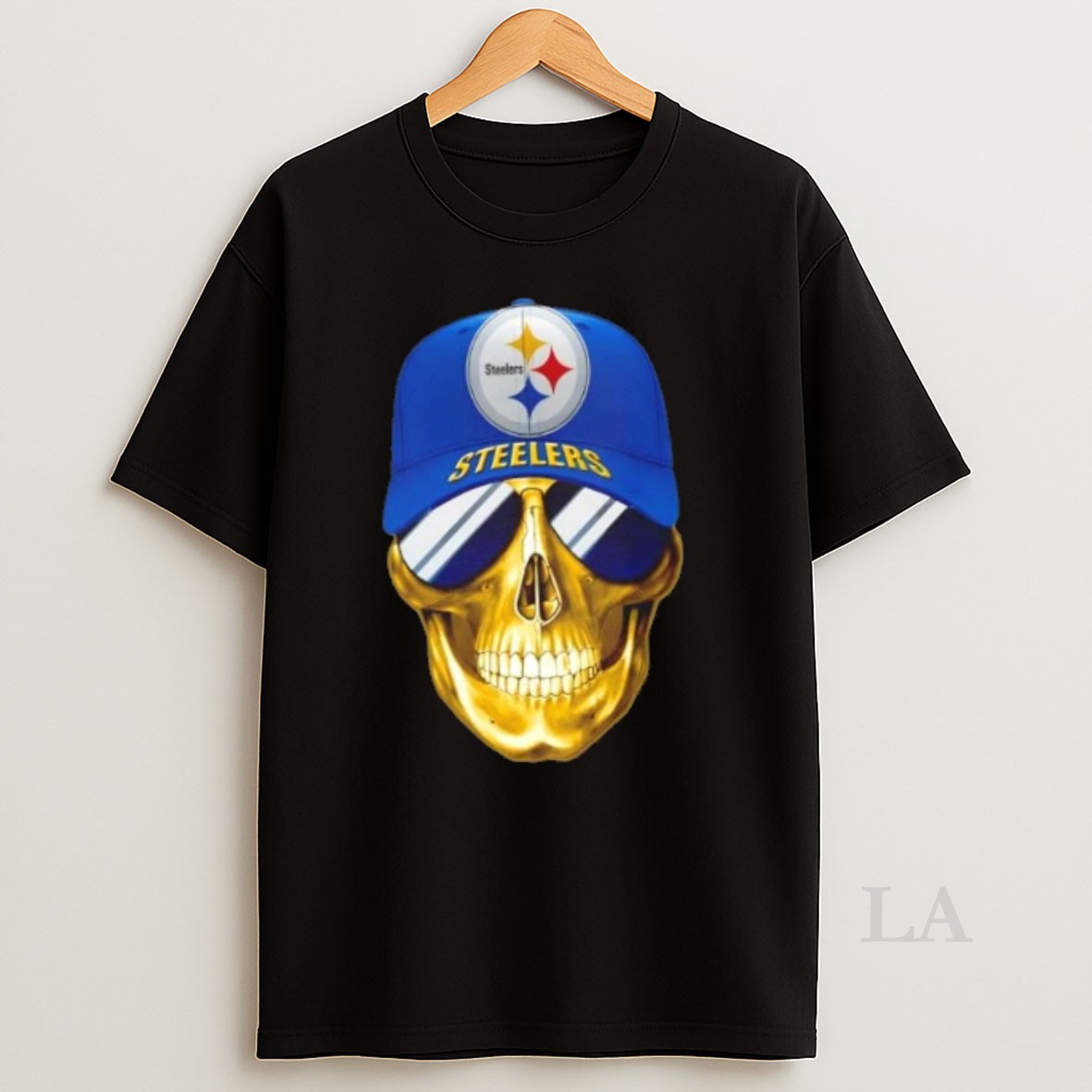 Original Skull Wearing A Cap And Smile Pittsburgh Steelers Fans Shirt