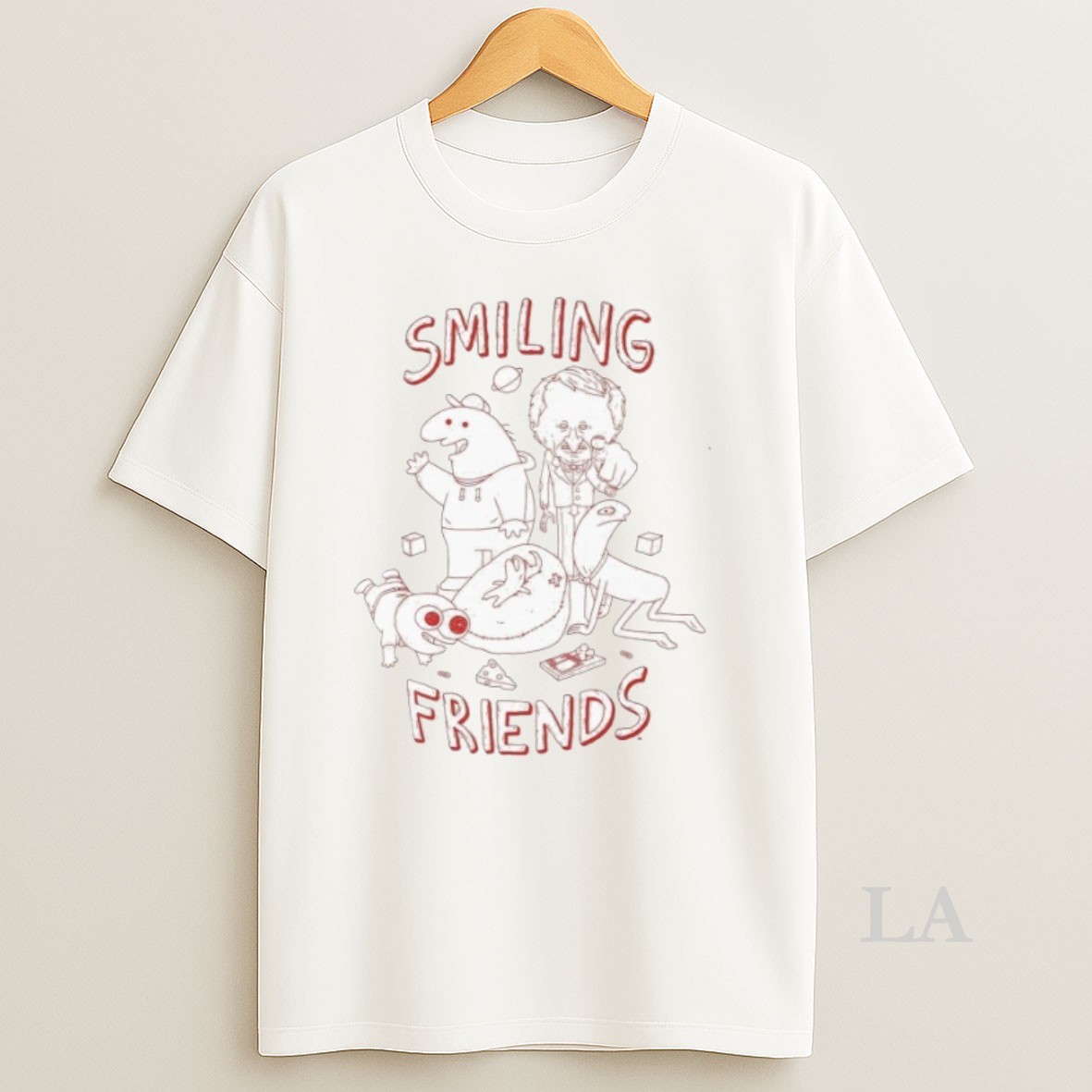 Original Smiling Friends Group Line Shirt