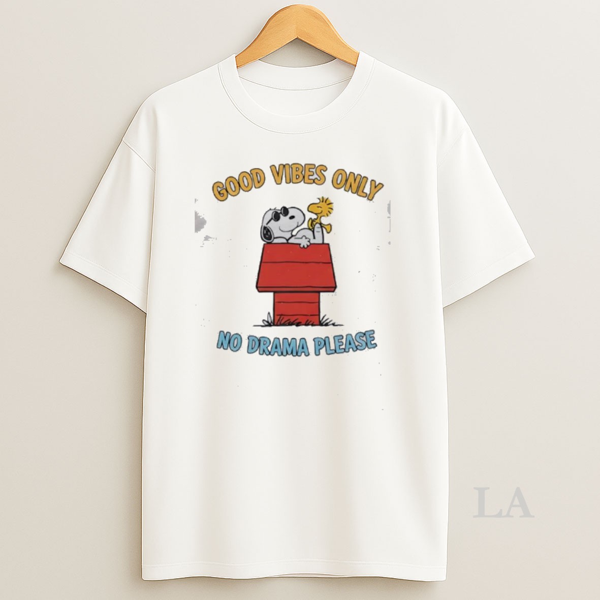 Original Snoopy Good Vibes Only No Drama Please Shirt