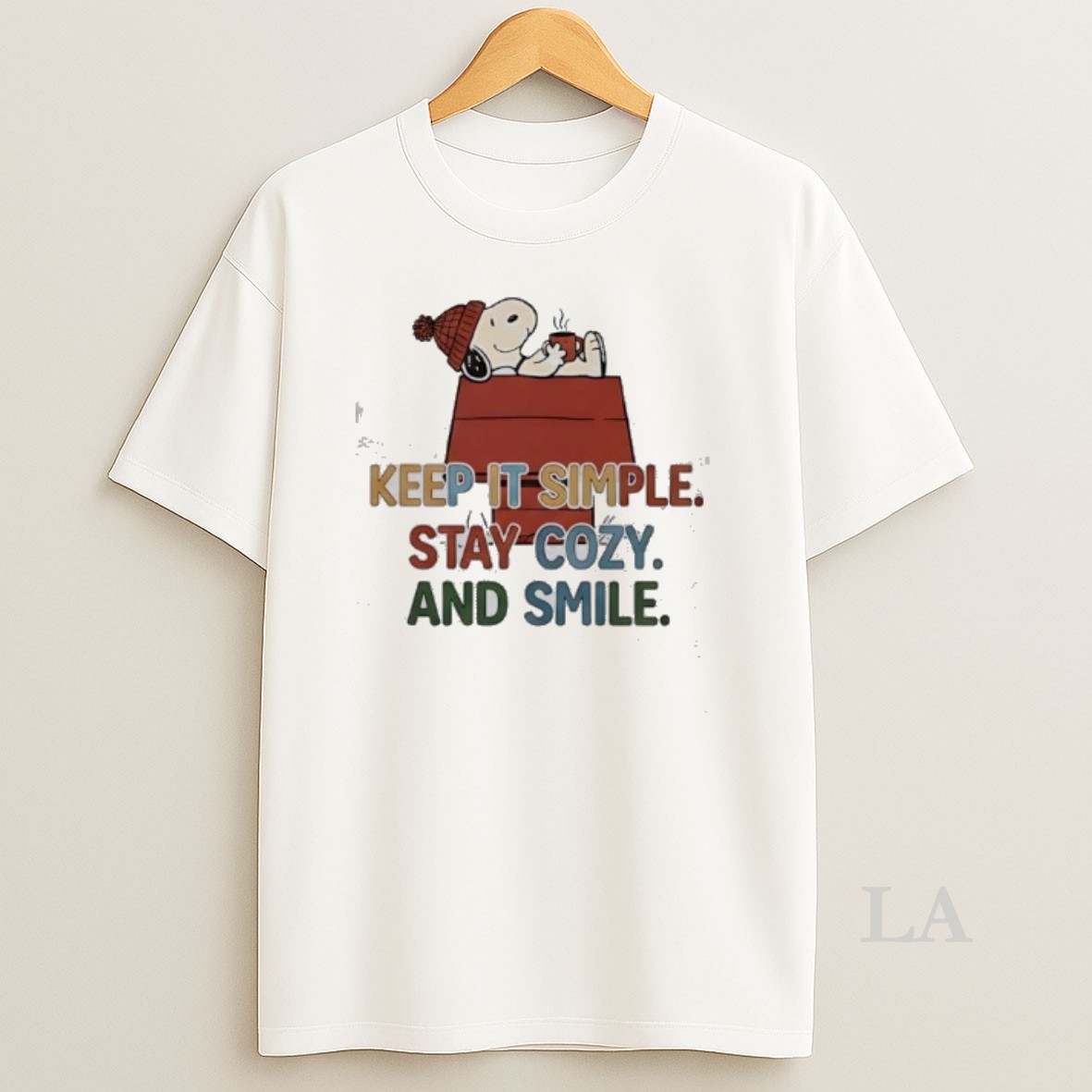 Original Snoopy Keep It Simple Stay Cozy And Smile Shirt