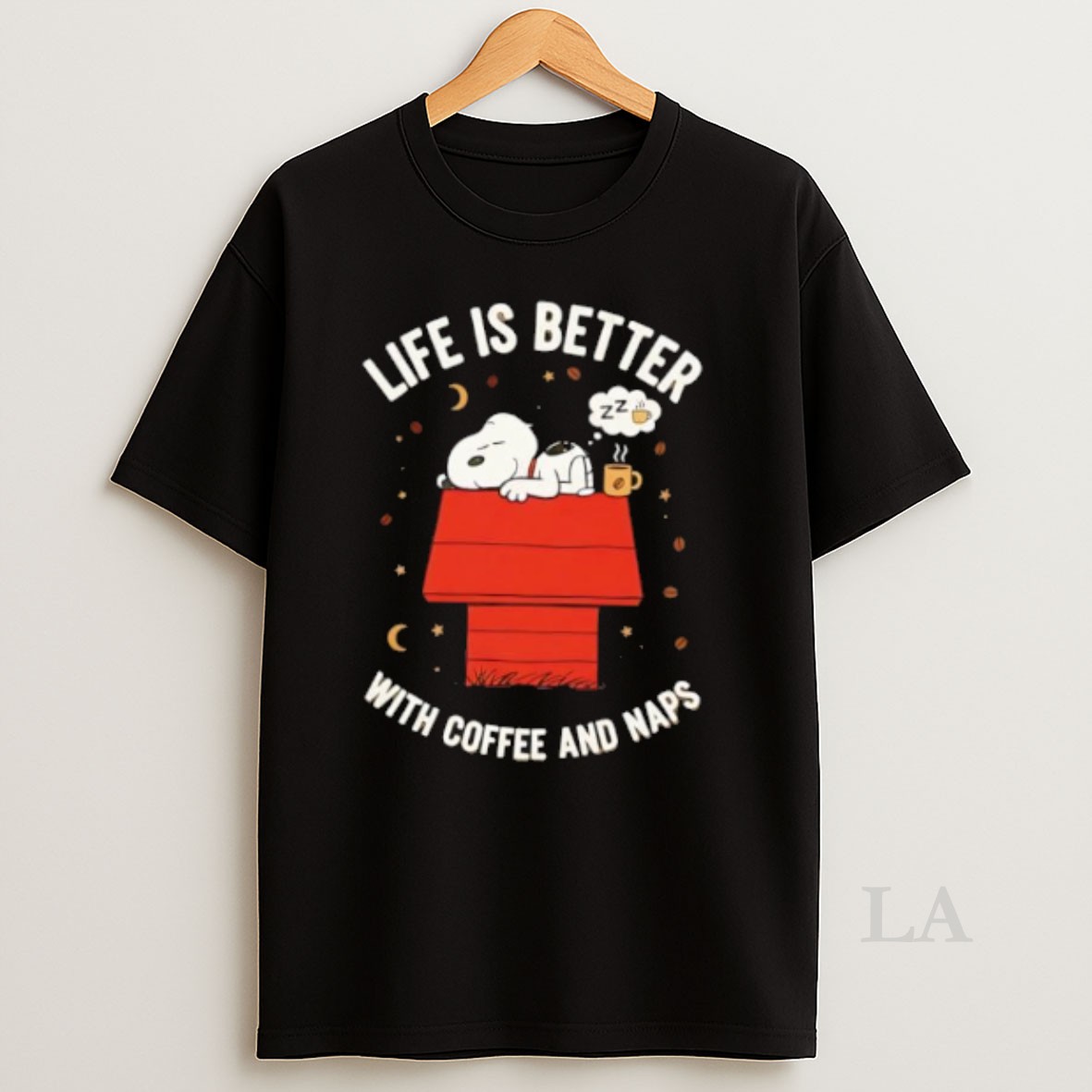 Original Snoopy Life Is Better With Coffee And Naps Shirt