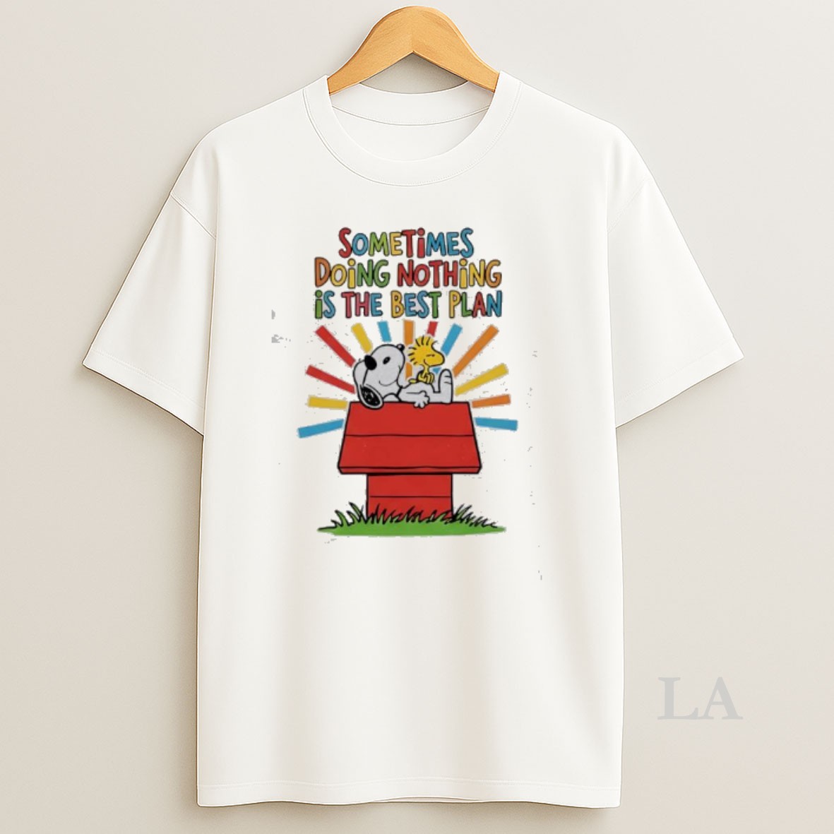 Original Snoopy Sometimes Doing Nothing Is The Best Plan Shirt