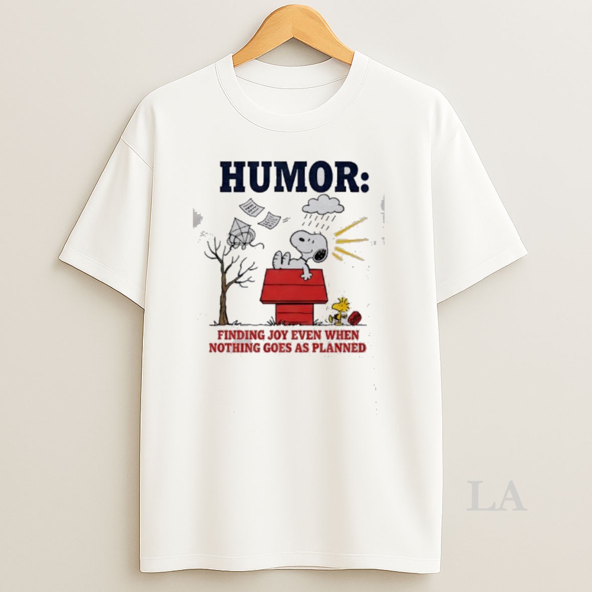 Original Snoopy Humor Finding Joy Even When Nothing Goes As Planned Shirt
