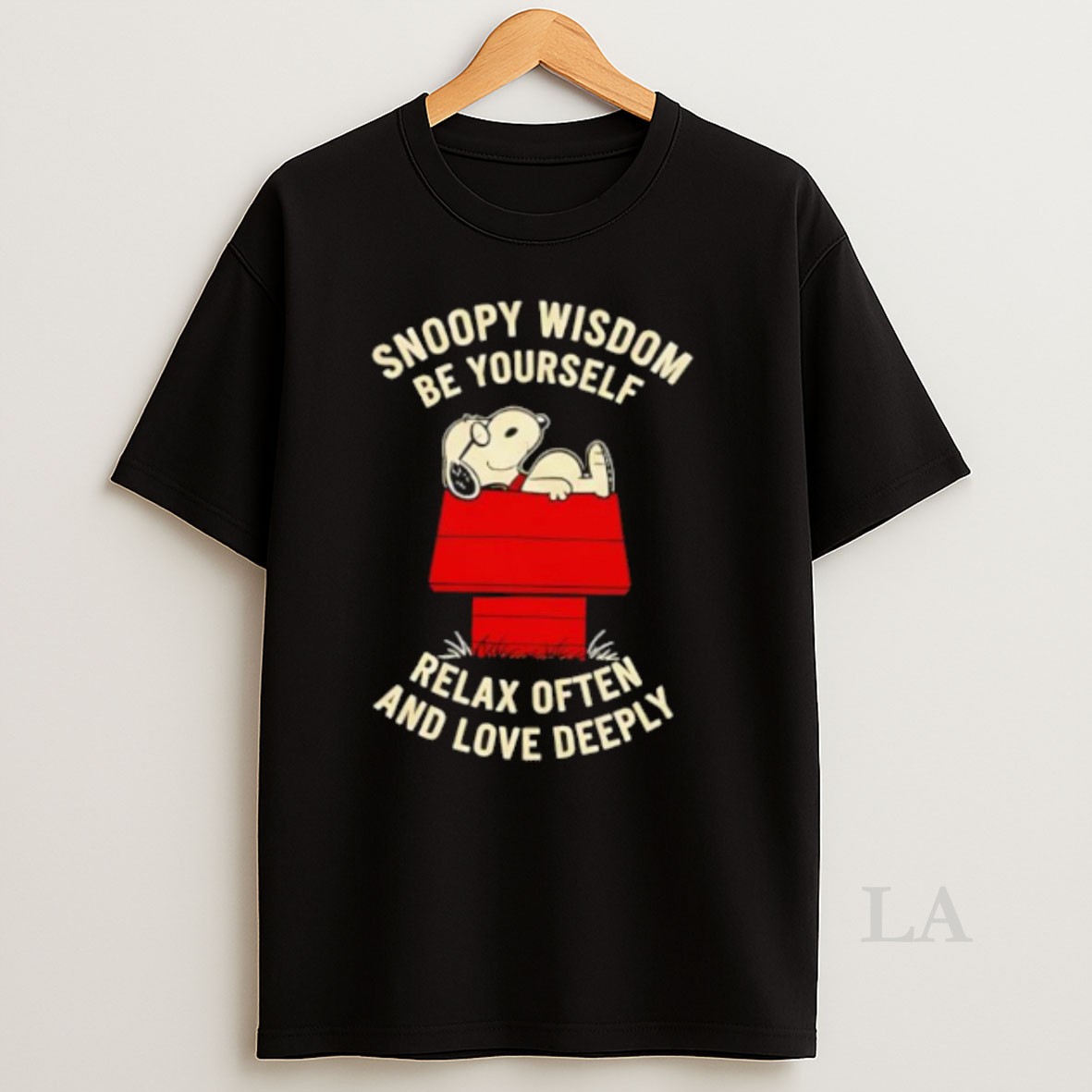 Original Snoopy Wisdom Be Yourself Relax Often And Love Deeply Shirt