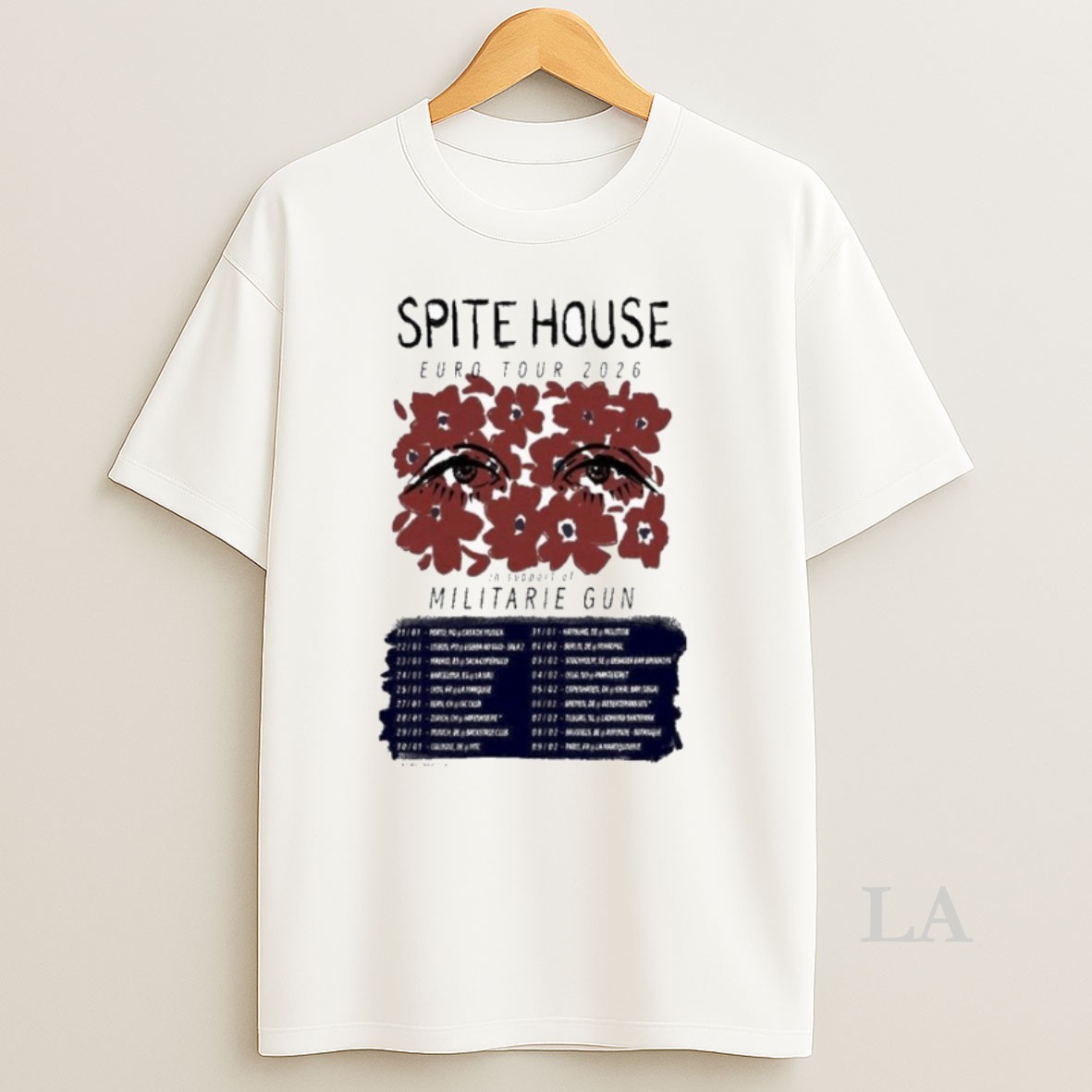 Original Spite House Militarie Gun Eu Tour 2026 Eyes Shirt