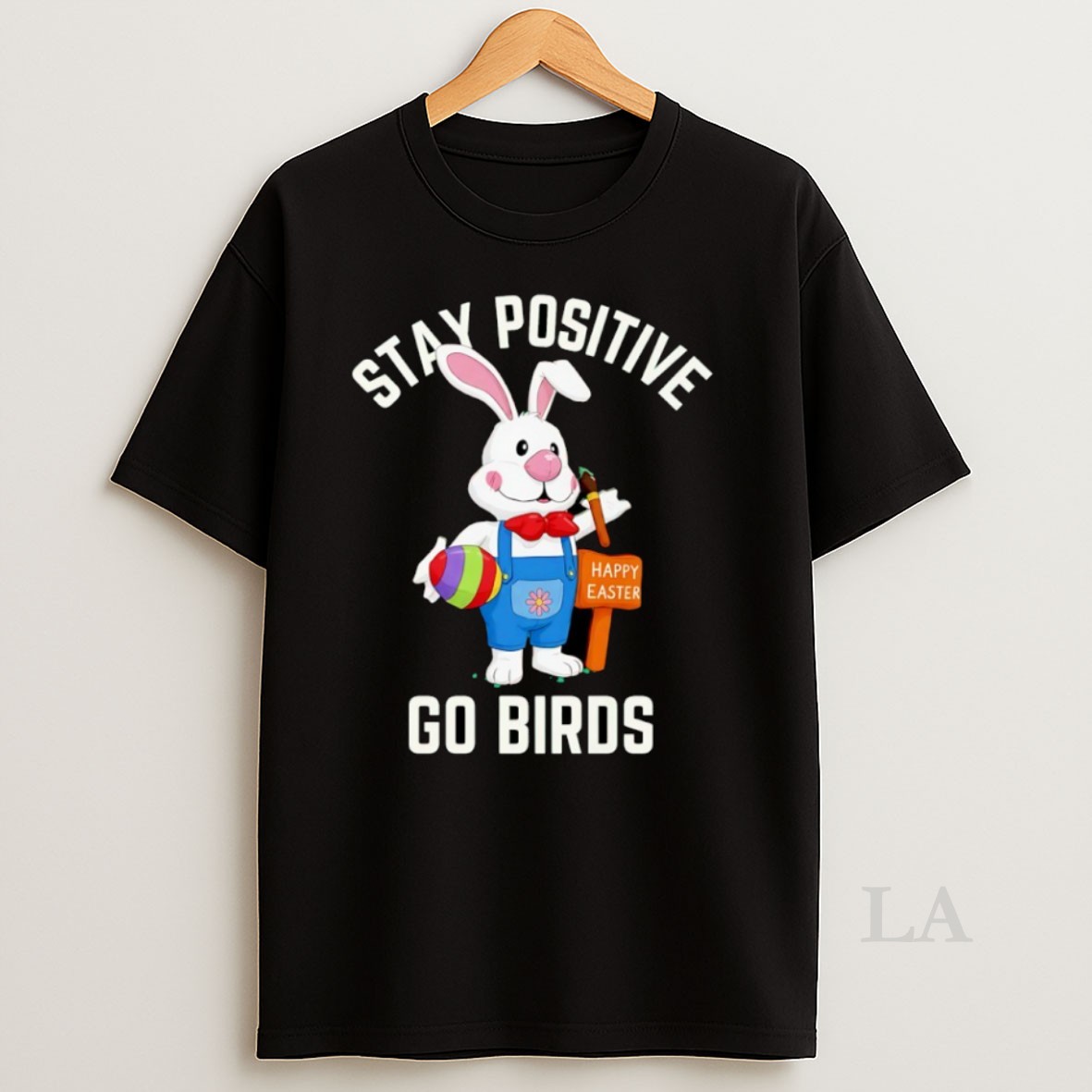 Original Stay Positivity Rabbit Go Birds Shirt