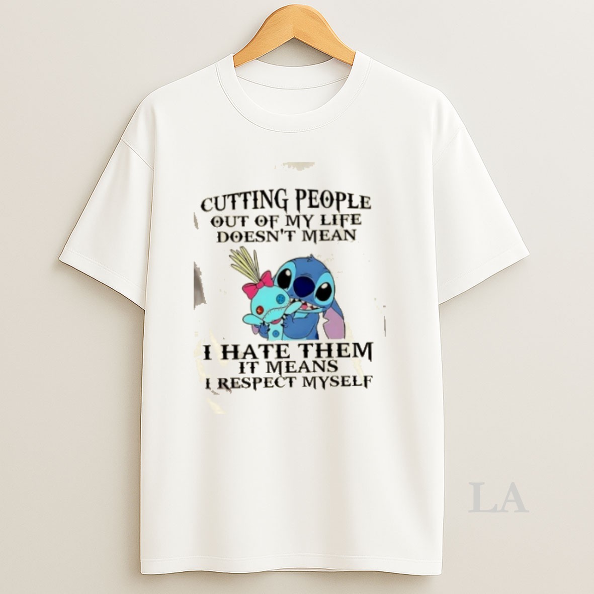 Original Stitch Cutting People Out Of My Life Doesnt Mean I Hate Them It Means Shirt