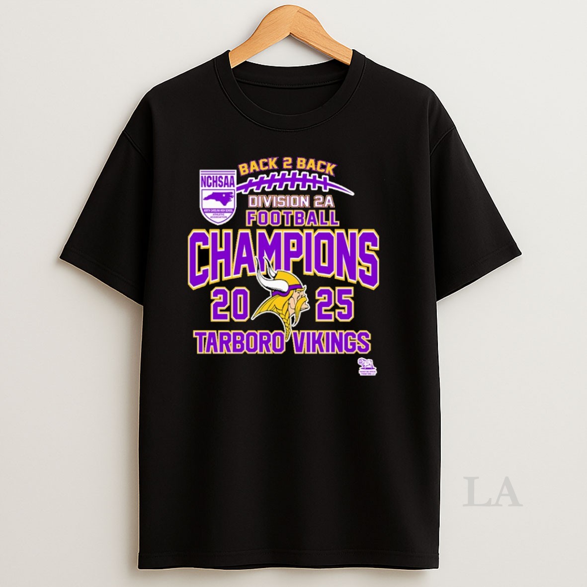 Original Tarboro Vikings Nchsaa Division 2a Football Champions 2025 Shirt