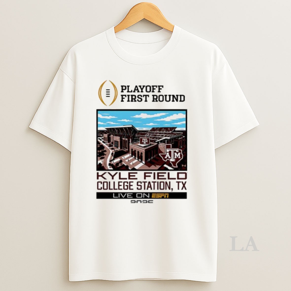 Original Texas Am Aggies Ncaa Cfp 2025 First Round Live From Kyle Field Stadium Shirt