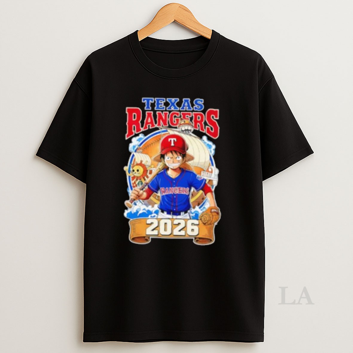 Original Texas Rangers One Piece 2026 Luffy Shirt