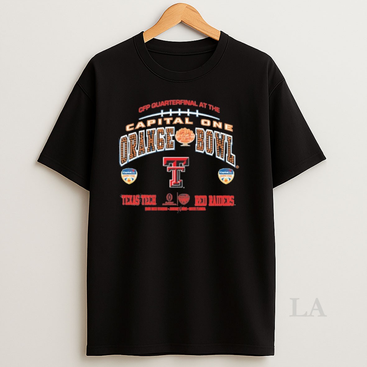 Original Texas Tech Cfp Quarterfinal At The Capital One Orange Bowl Rhinestone Shirt