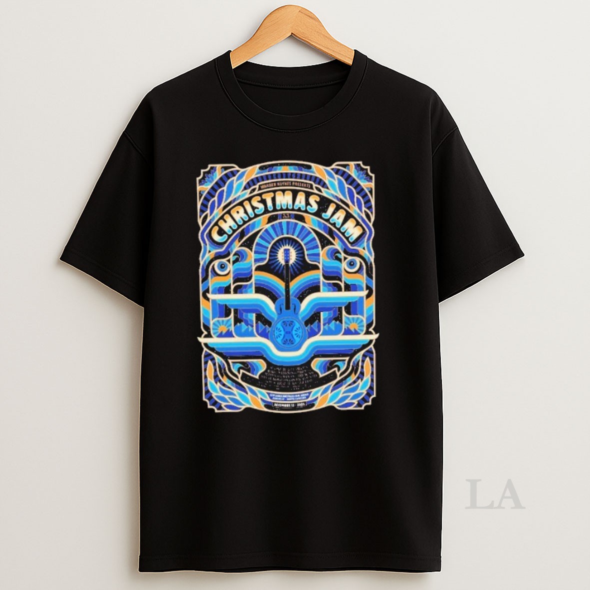 Original The Christmas Jam Festival Warren Haynes Presents Art By Chris Gallen For Asheville North Carolina At Arena On December 13 2025 Shirt