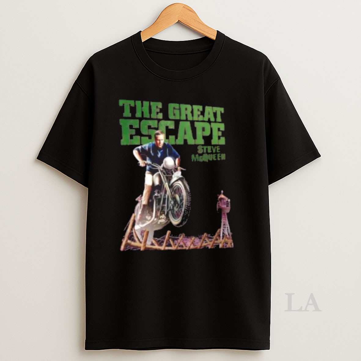 Original The Great Escape Steve Mcqueen Motorcycle Shirt