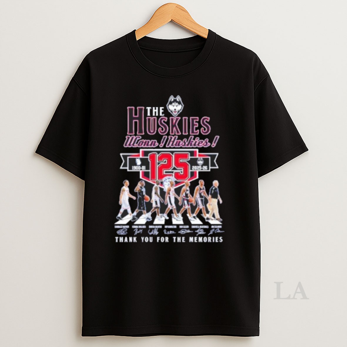 Original The Huskies Win Huskies 125 Player Abbey Road Signature Thank You For The Memories Shirt