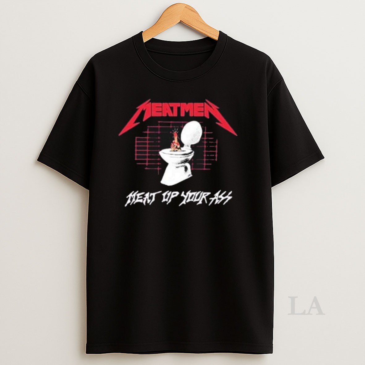 Original The Meatmen Meat Up Your Ass Toilet Metal Shirt