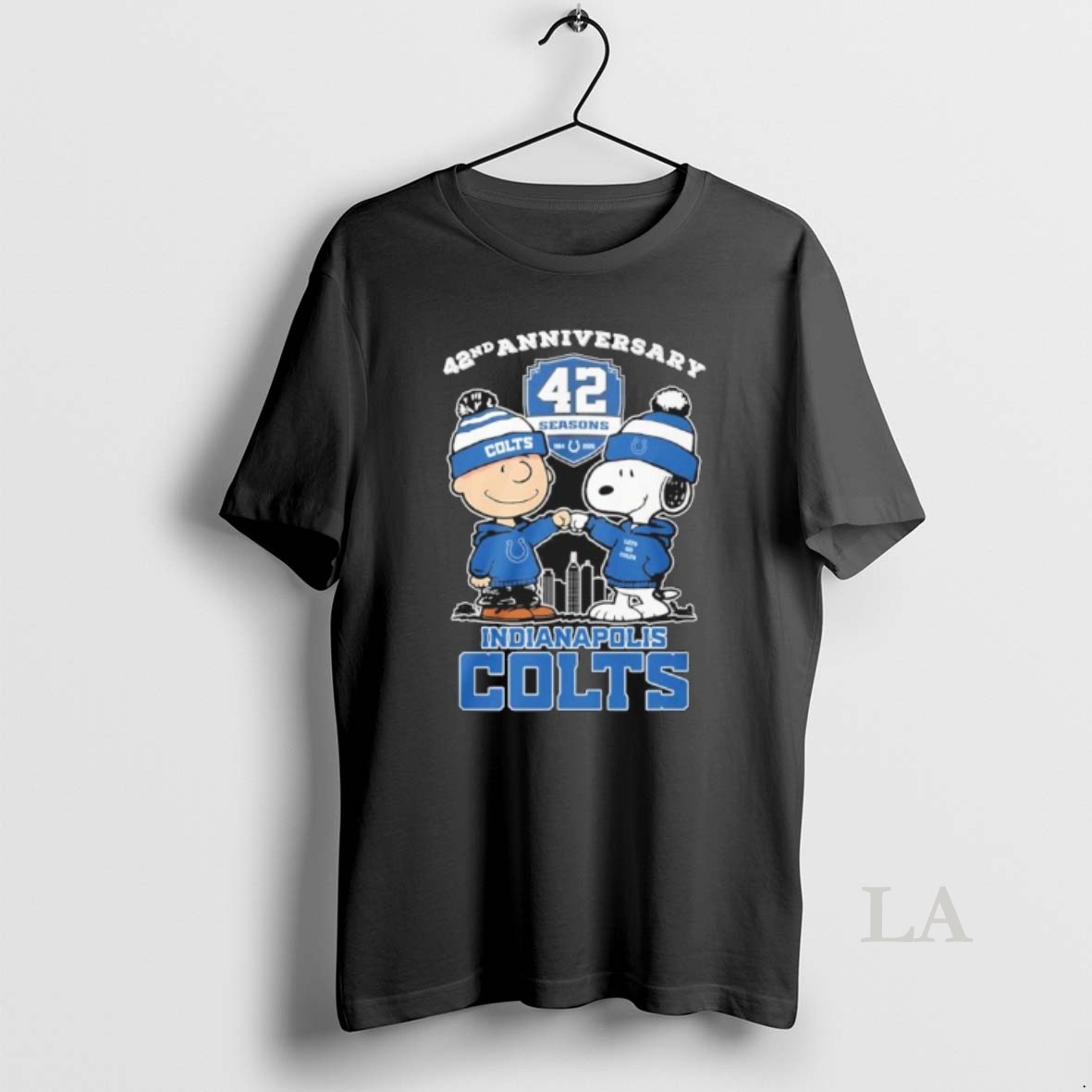 Original The Peanuts Fist Bump X Indianapolis Colts 42nd Anniversary Shirt