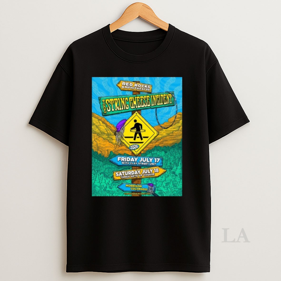 Original The String Cheese Incident Live At Red Rocks Amphitheatre 2026 In Morrison Colorado From July 17 To 18 2026 Shirt