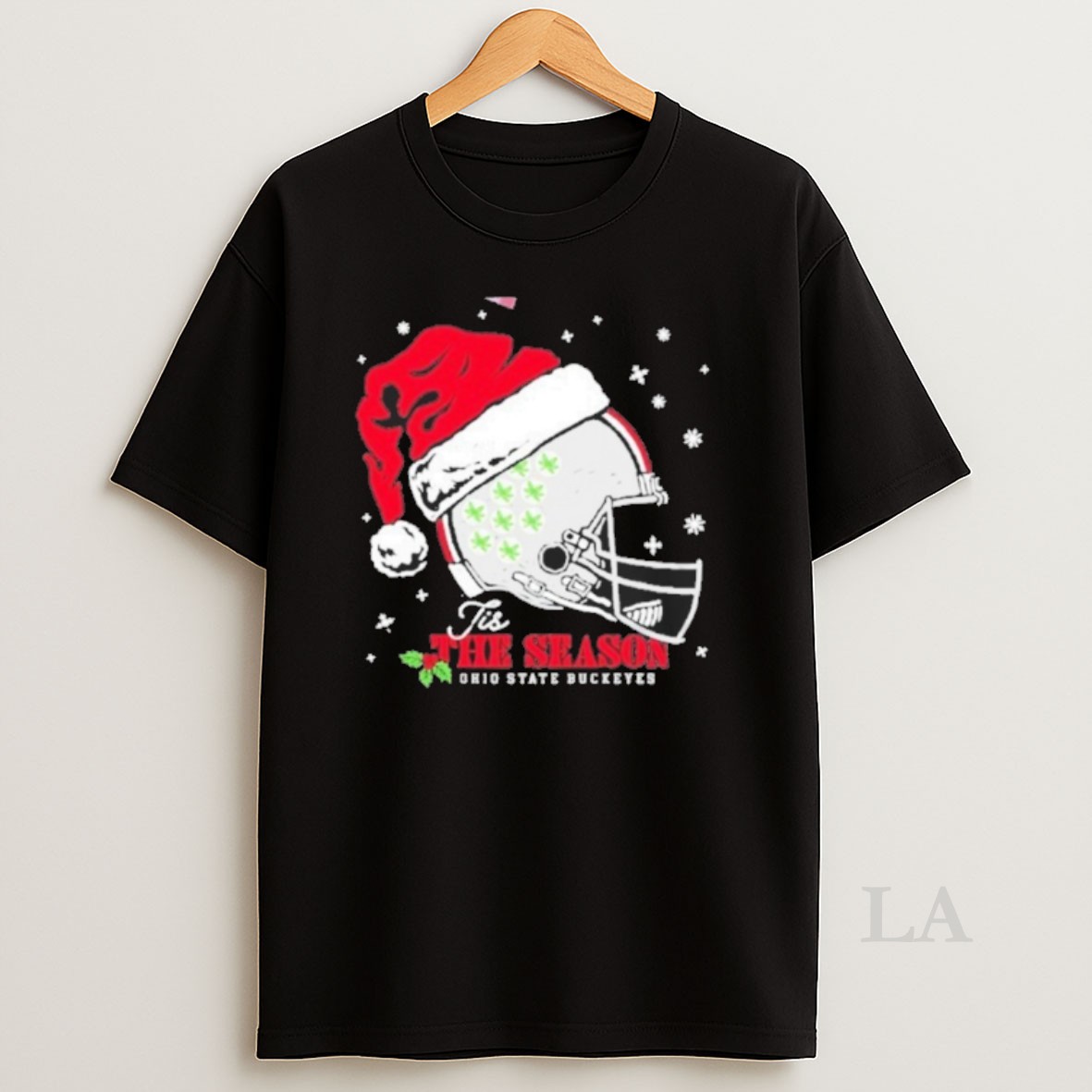 Original Tis The Season Ohio State Buckeyes Christmas Helmet Shirt