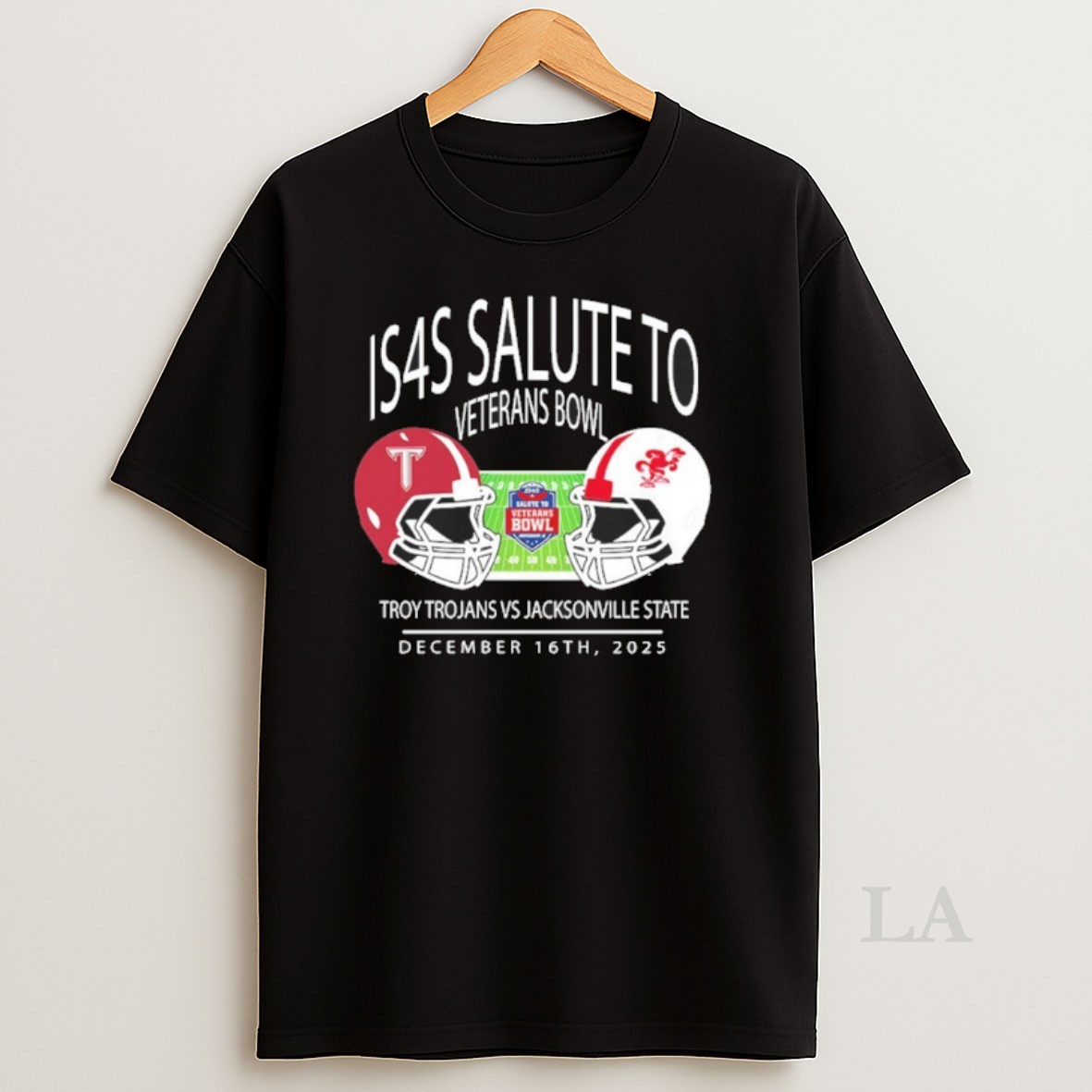 Original Troy Trojans Football Vs Jacksonville State Gamecocks Is4s Salute To Veterans Bowl December 16 2025 Shirt