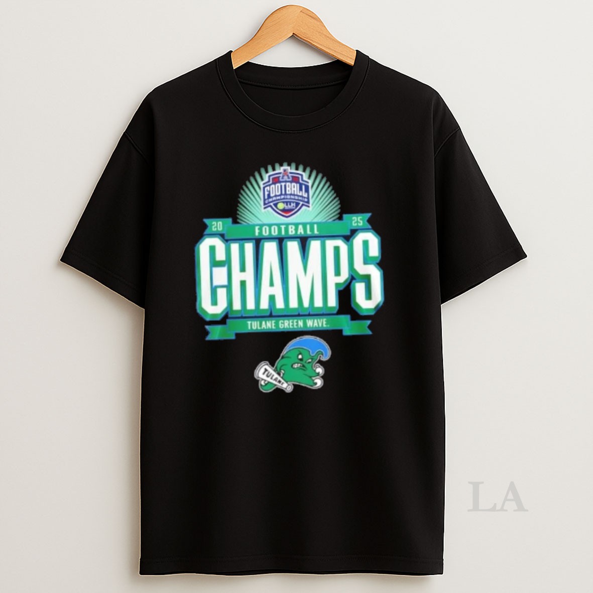 Original Tulane Green Wave American Athletic Conference Champions 2 Sided Shirt