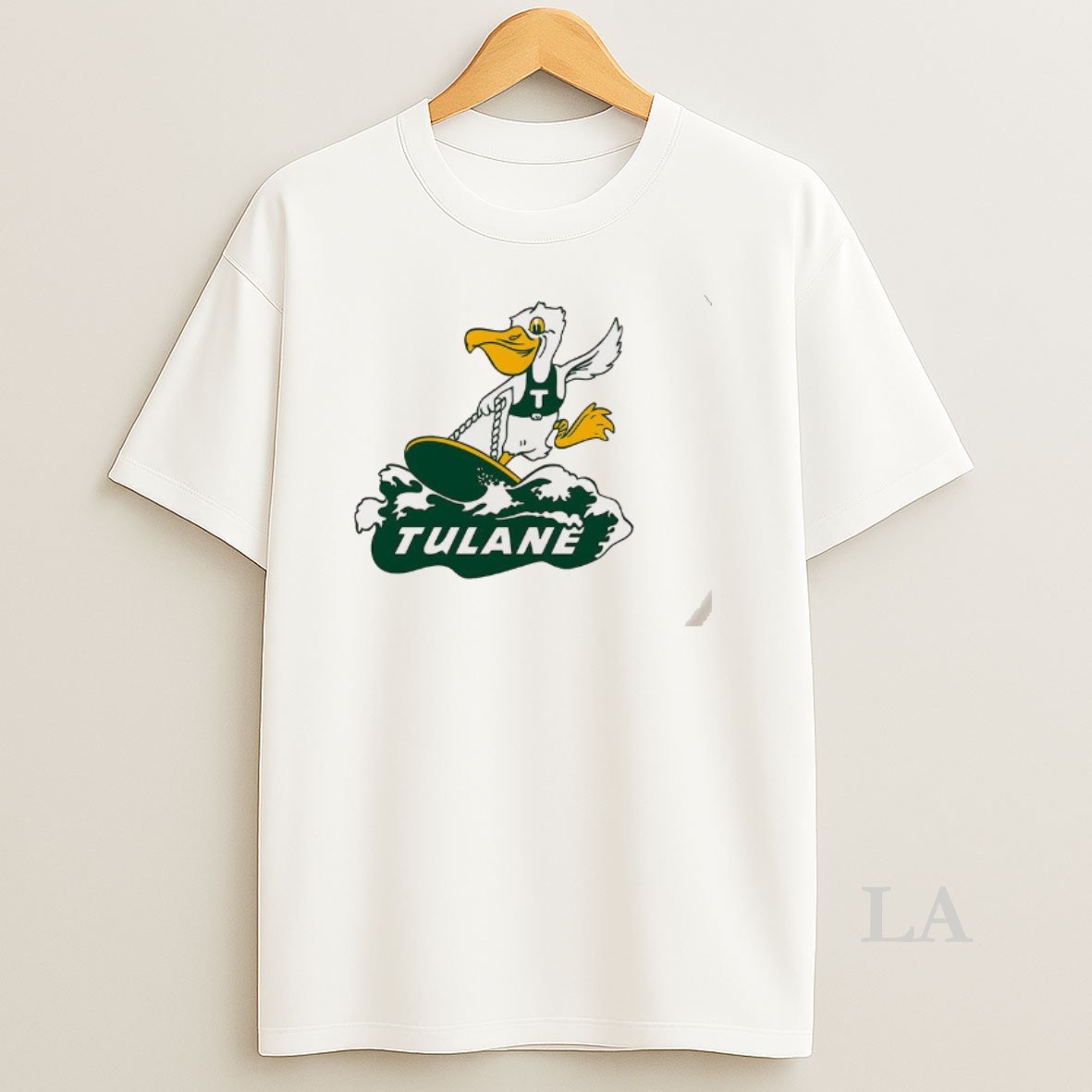 Original Tulane Green Wave Surfing Mascot Shirt