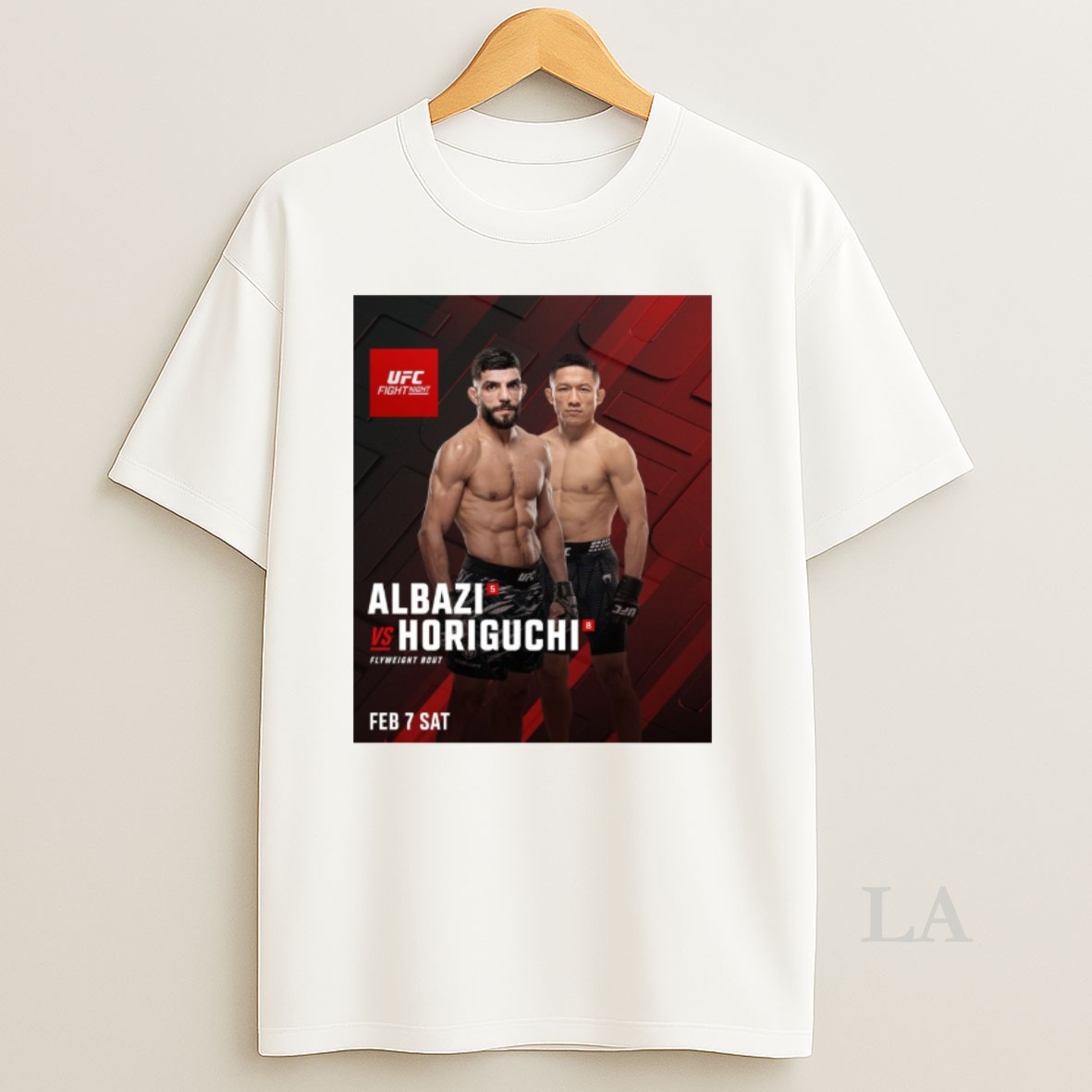 Original Ufc Fight Night Amir Albazi Vs Kyoji Horiguchi Flyweight Bout February 7th 2026 Shirt