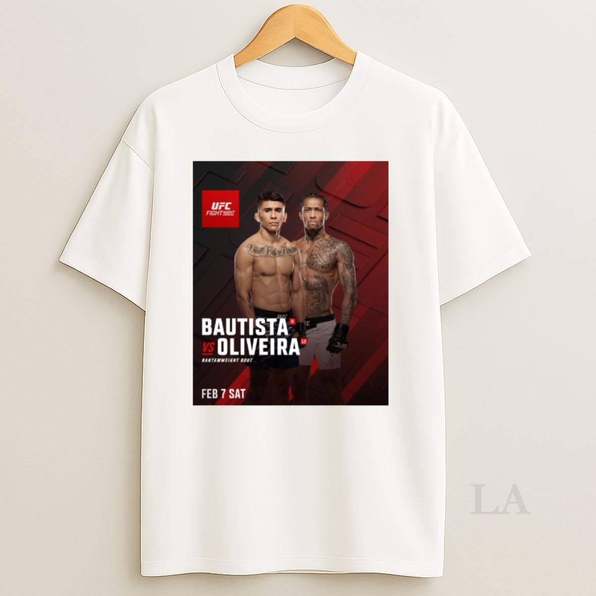 Original Ufc Fight Night Mario Bautista Vs Shirt