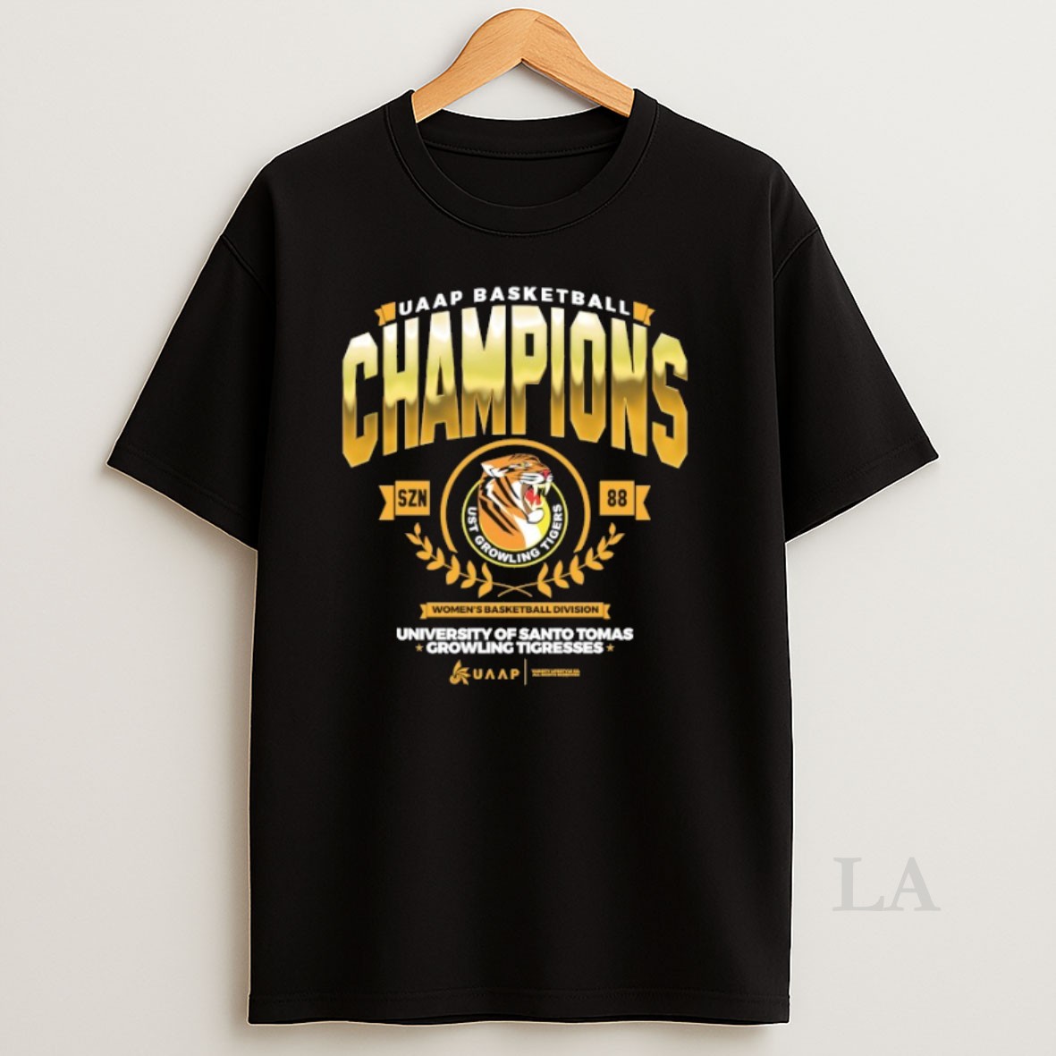 Original Ust Growling Tigers Champions Uaap Basketball Womens Basketball Division University Of Santo Tomas Shirt