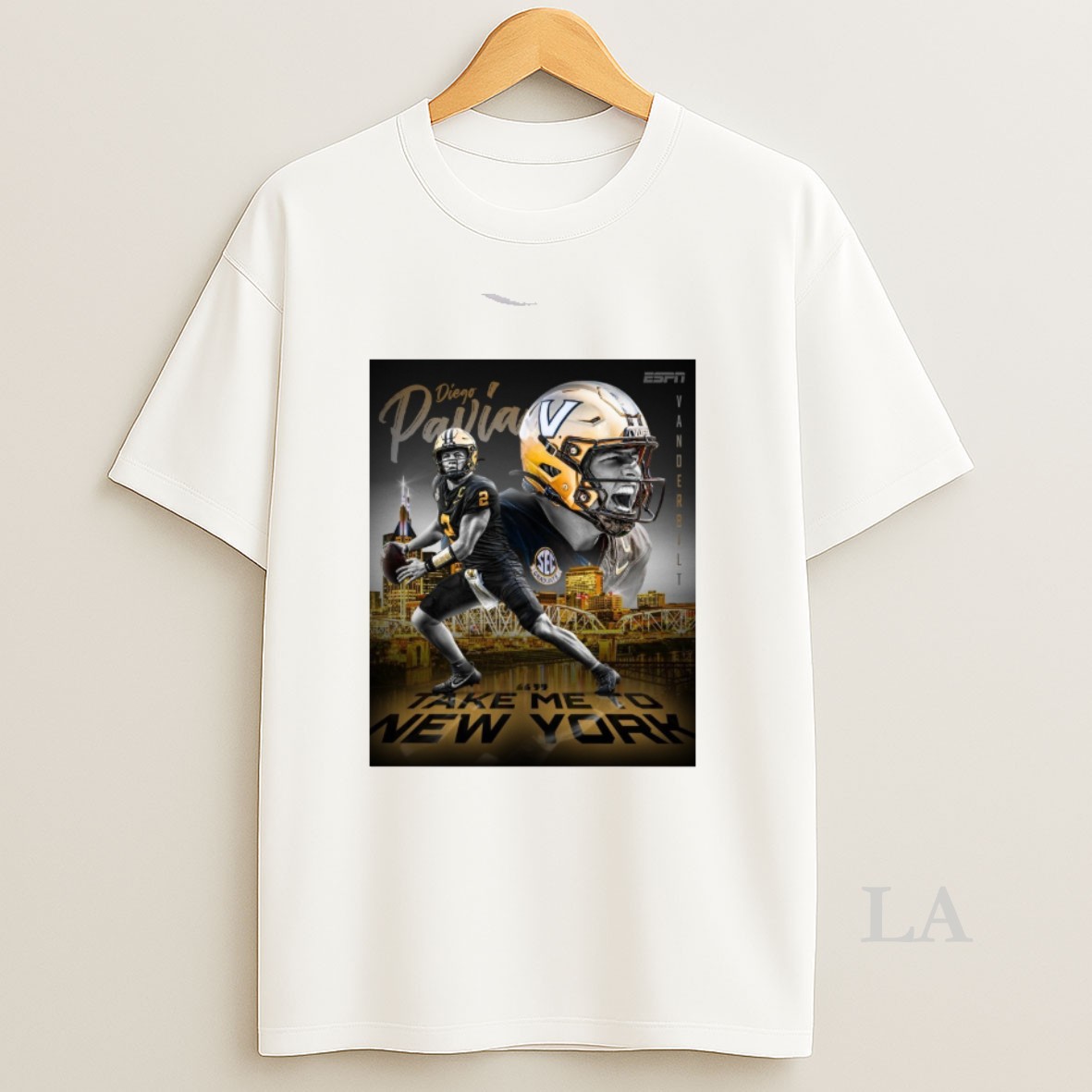 Original Vanderbilt Diego Pavia Take Me To New York 2025 Shirt