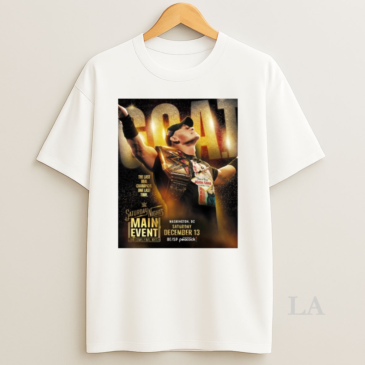 Original Wwe John Cena Saturday Nights Main Event December 13 In Washington D Shirt